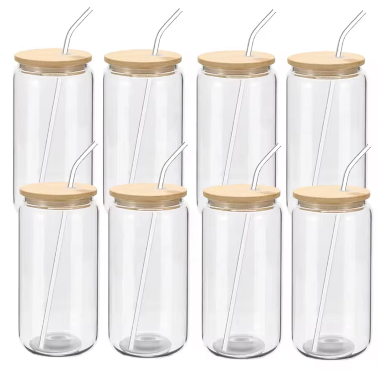 20oz Sublimation Clear glass tumblers