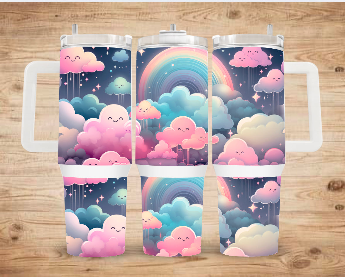 Rainbow clouds