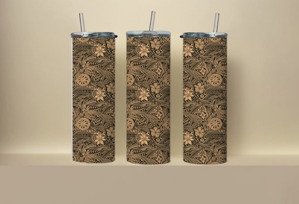 Brown floral