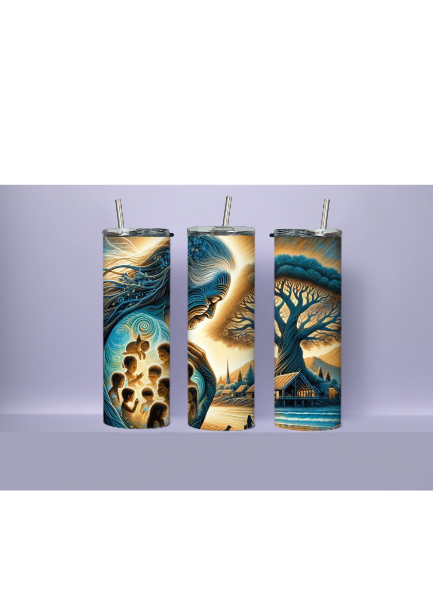 Whispers of the Ancient World Tumbler - Unity of Myth and Nature