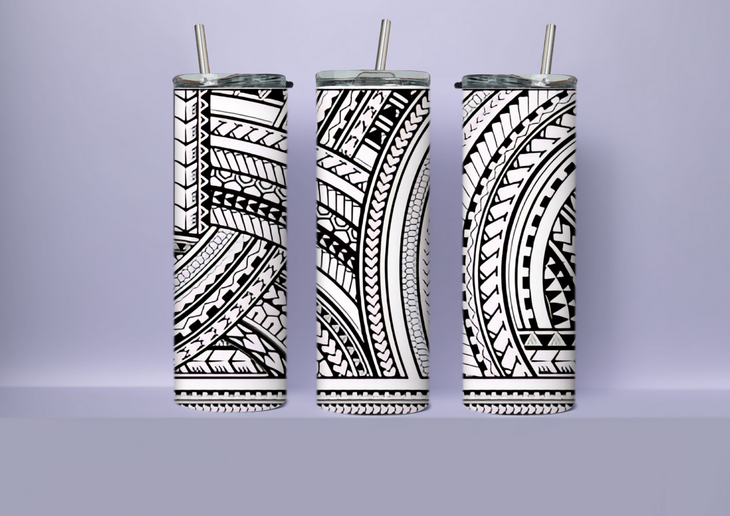 Black and white tribal
