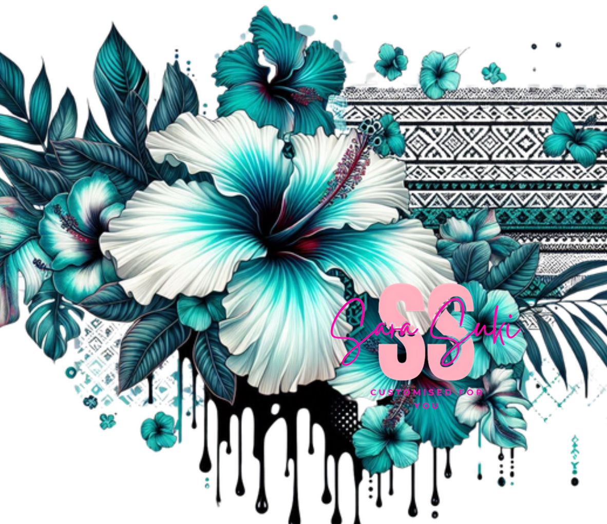 Hibiscus teal