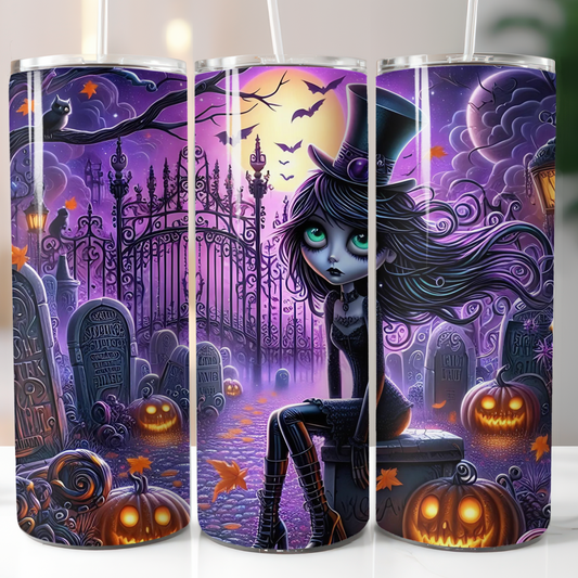 Purple Graveyard Girl