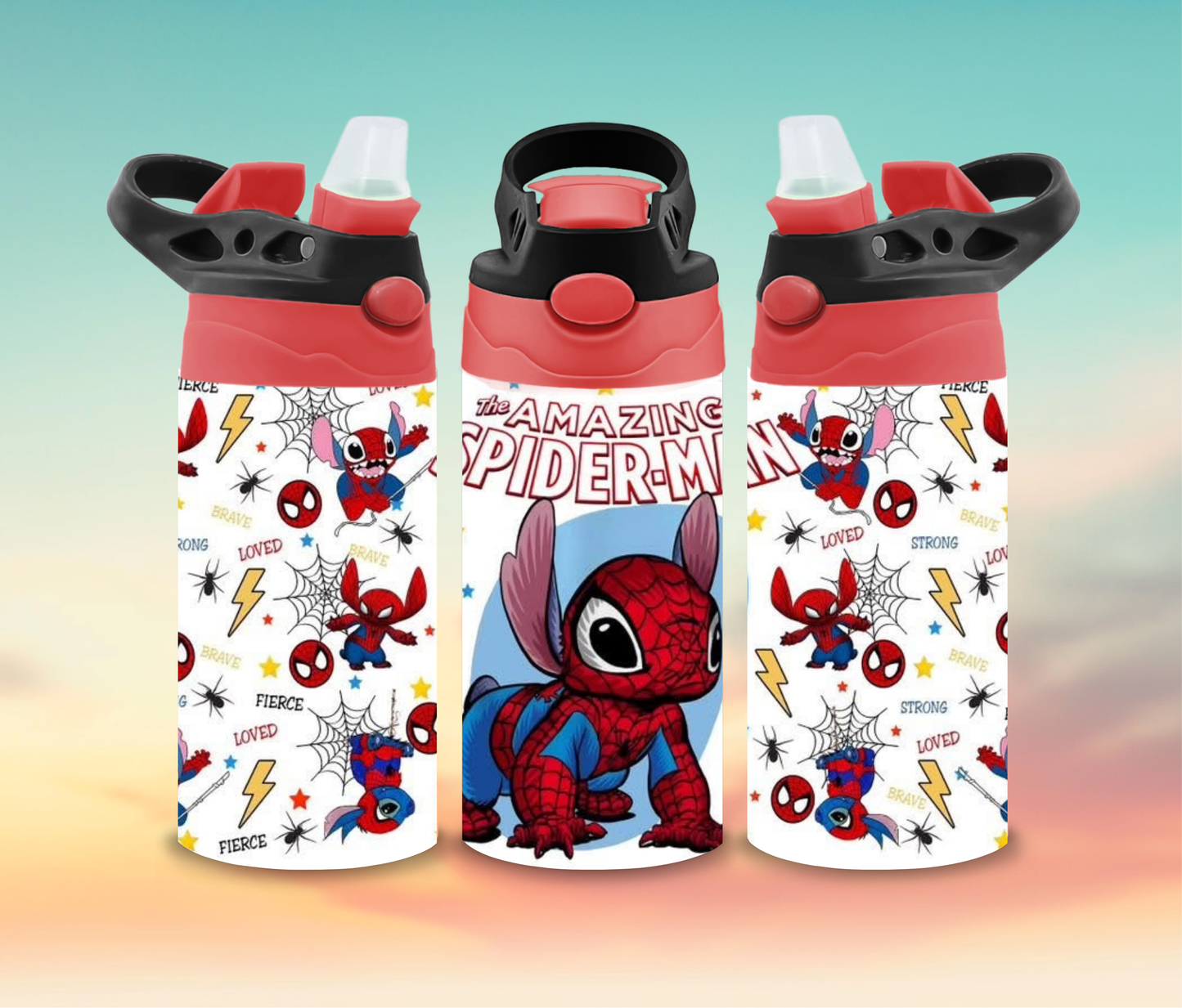 Blue friend as spidey