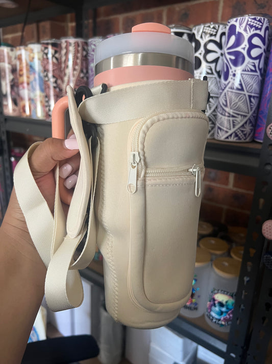 Cream 40oz Tumbler bag