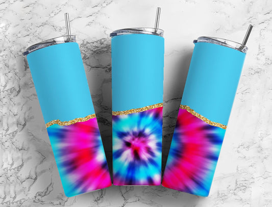 Blue dye print