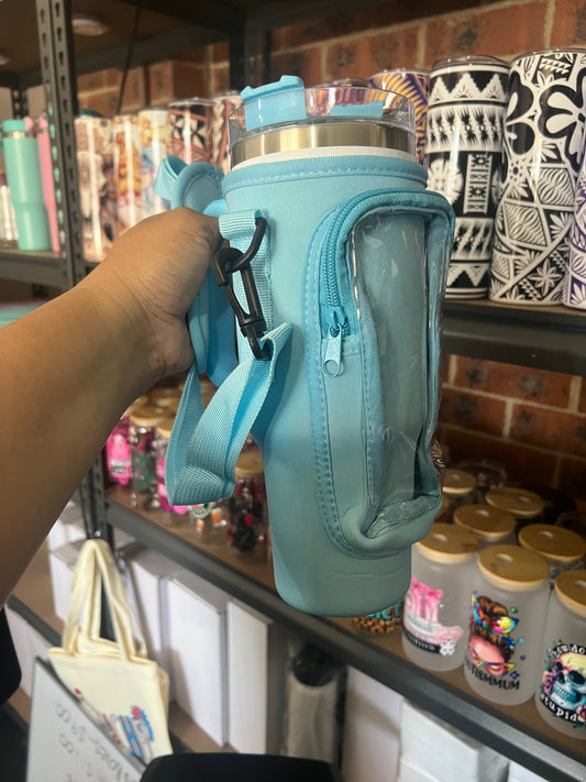 Blue 40oz tumbler bag