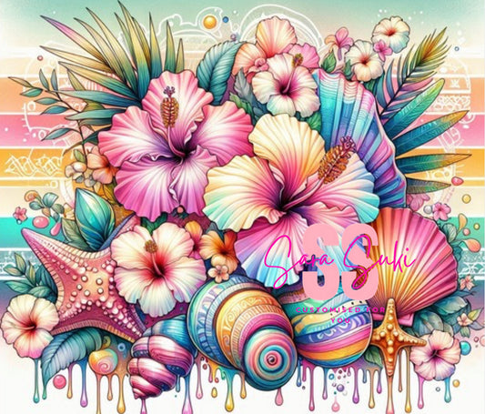Pastel seashells 1