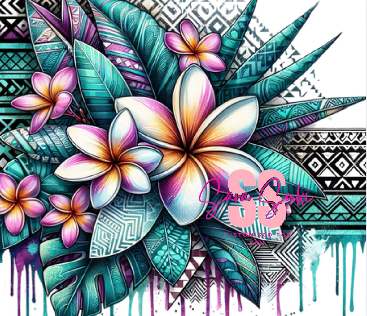 Frangipani Island print