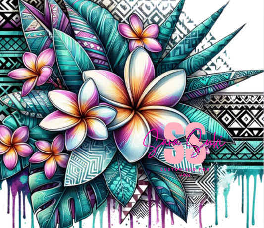 Frangipani Island print