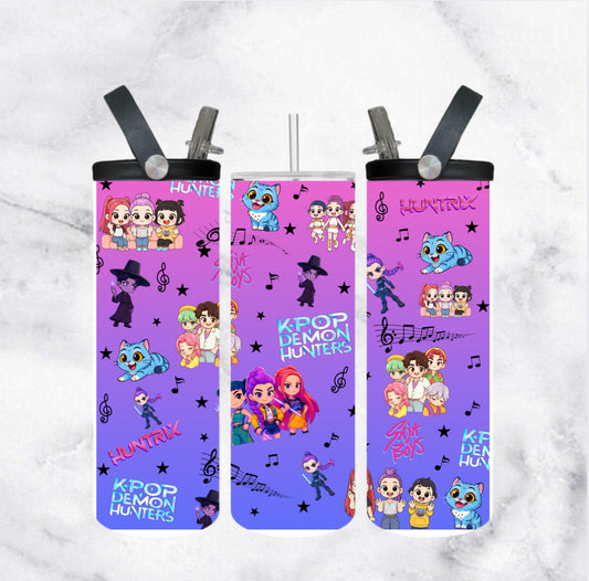 Demon hunters k-pop purple ombré