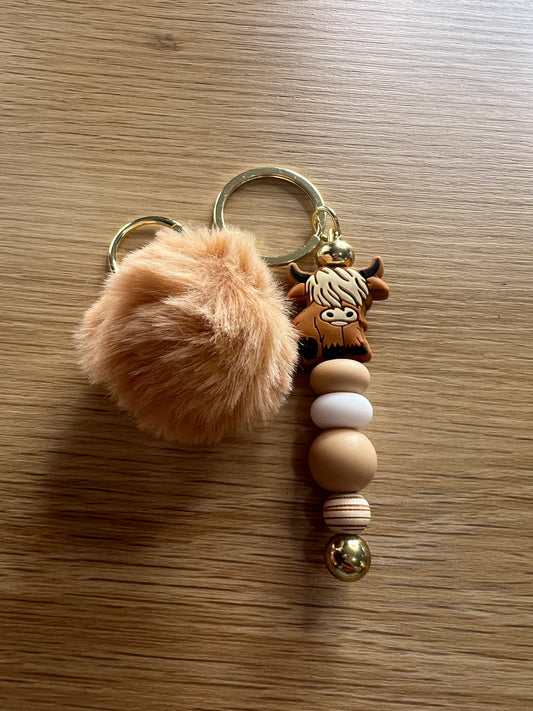 Brown hyland pompom