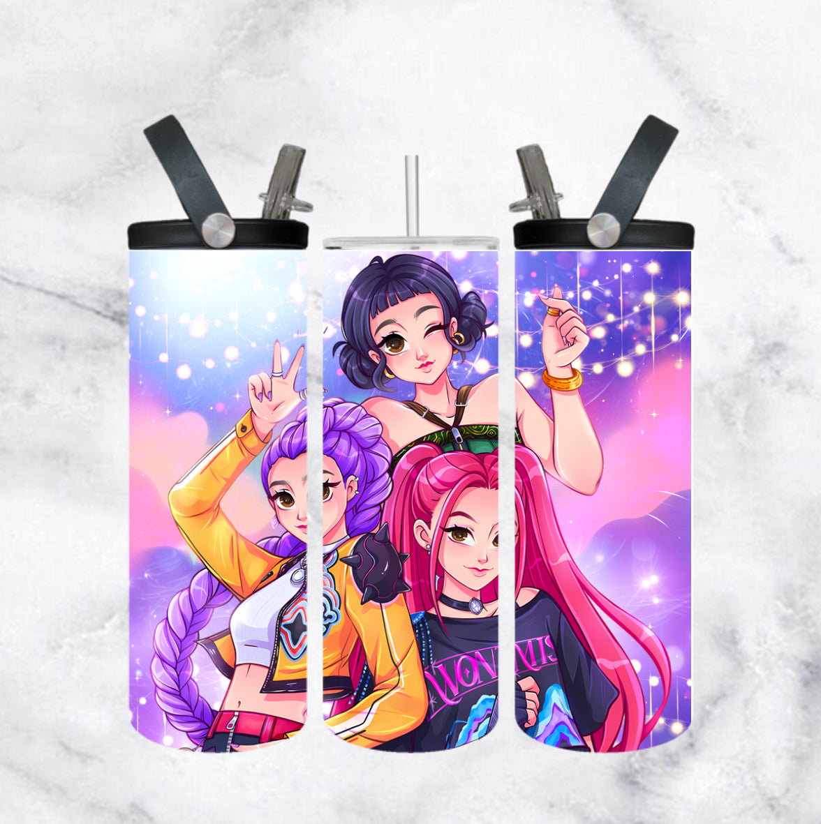 Demon Hunter - cartoon style k-pop