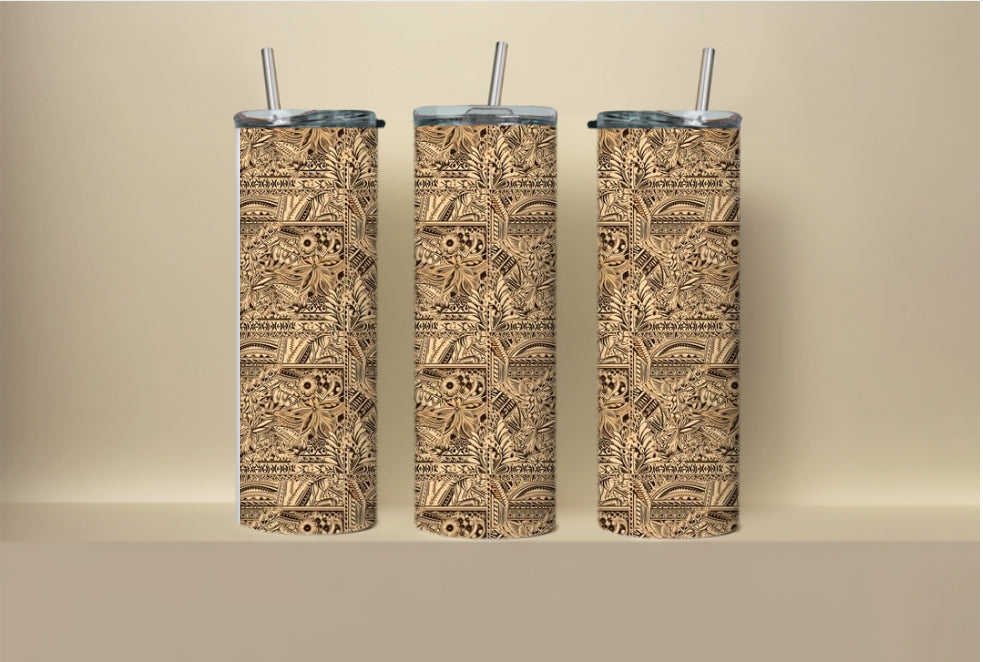 Polynesian brown pattern 2