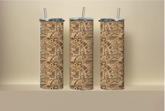 Polynesian brown pattern 2