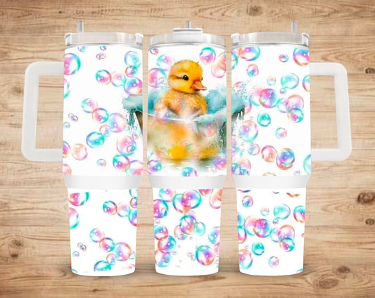 Duck and bubbles