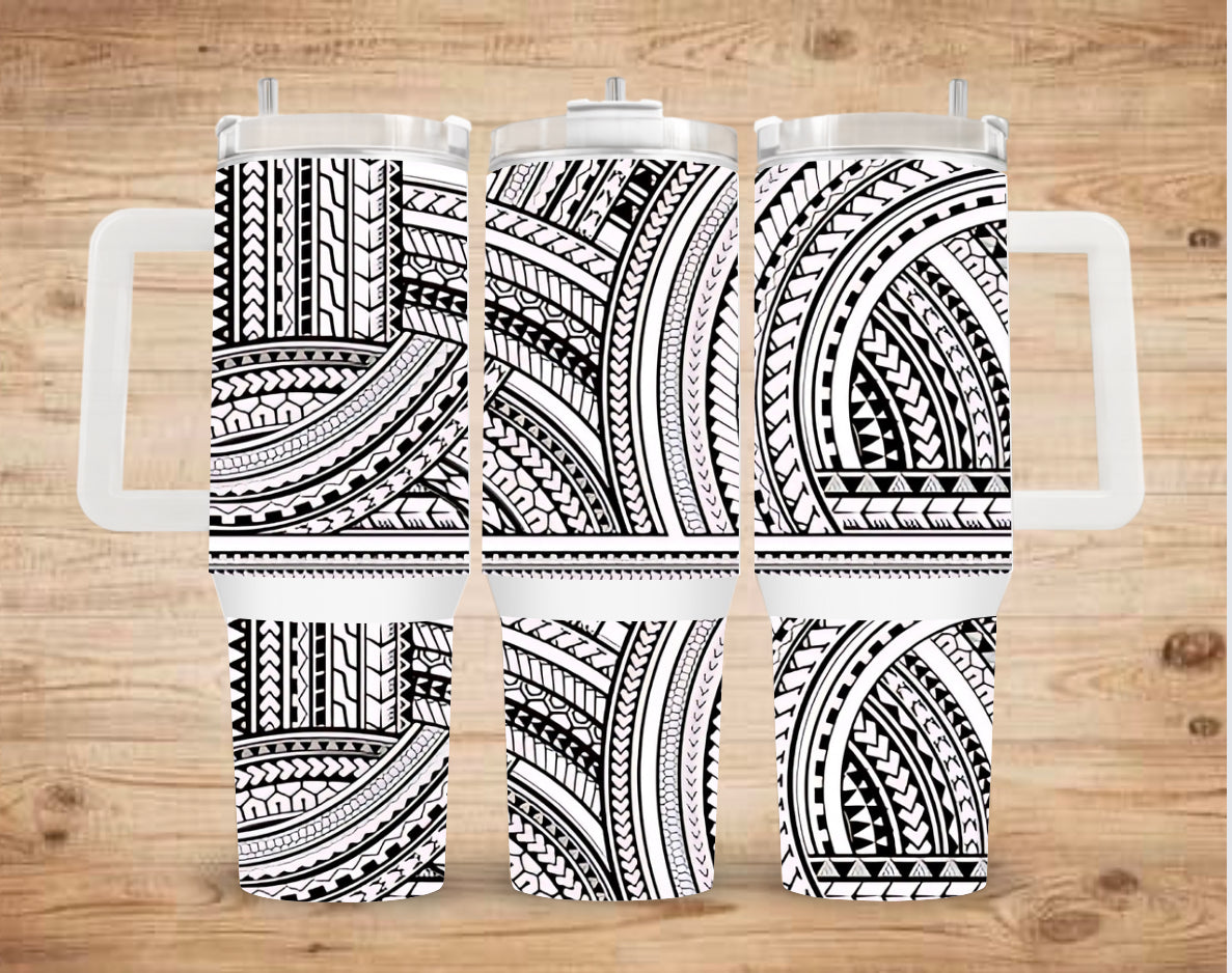 Overlapped tribal print