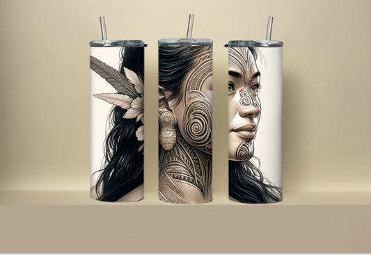 Moko Beauty Tumbler - Essence of Whakapapa Tumbler