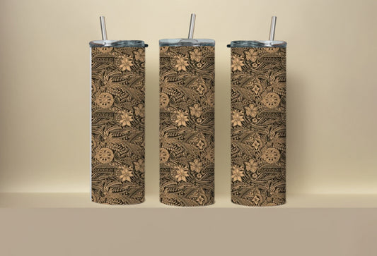 Brown floral