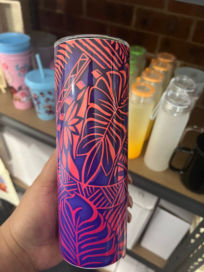 Pink Orange Island Print