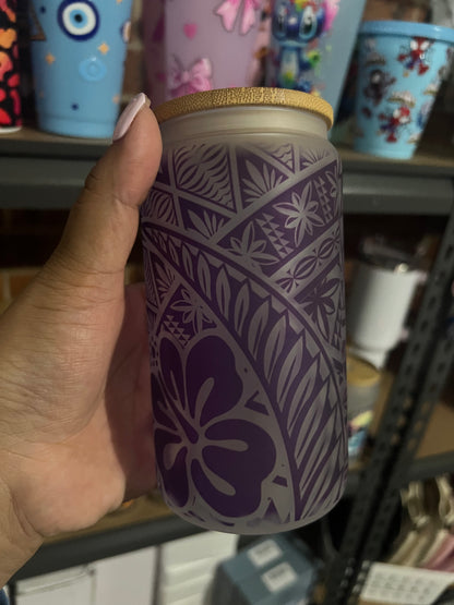16oz Frosted hibiscus