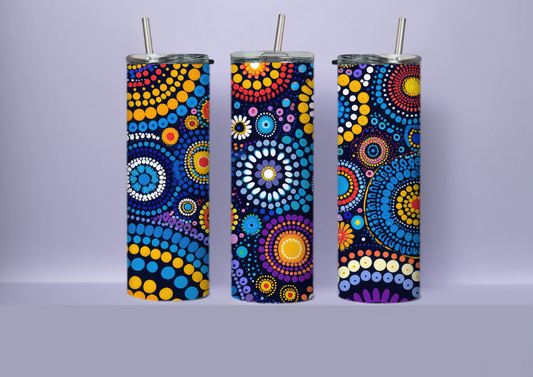 Aboriginal blue dot art