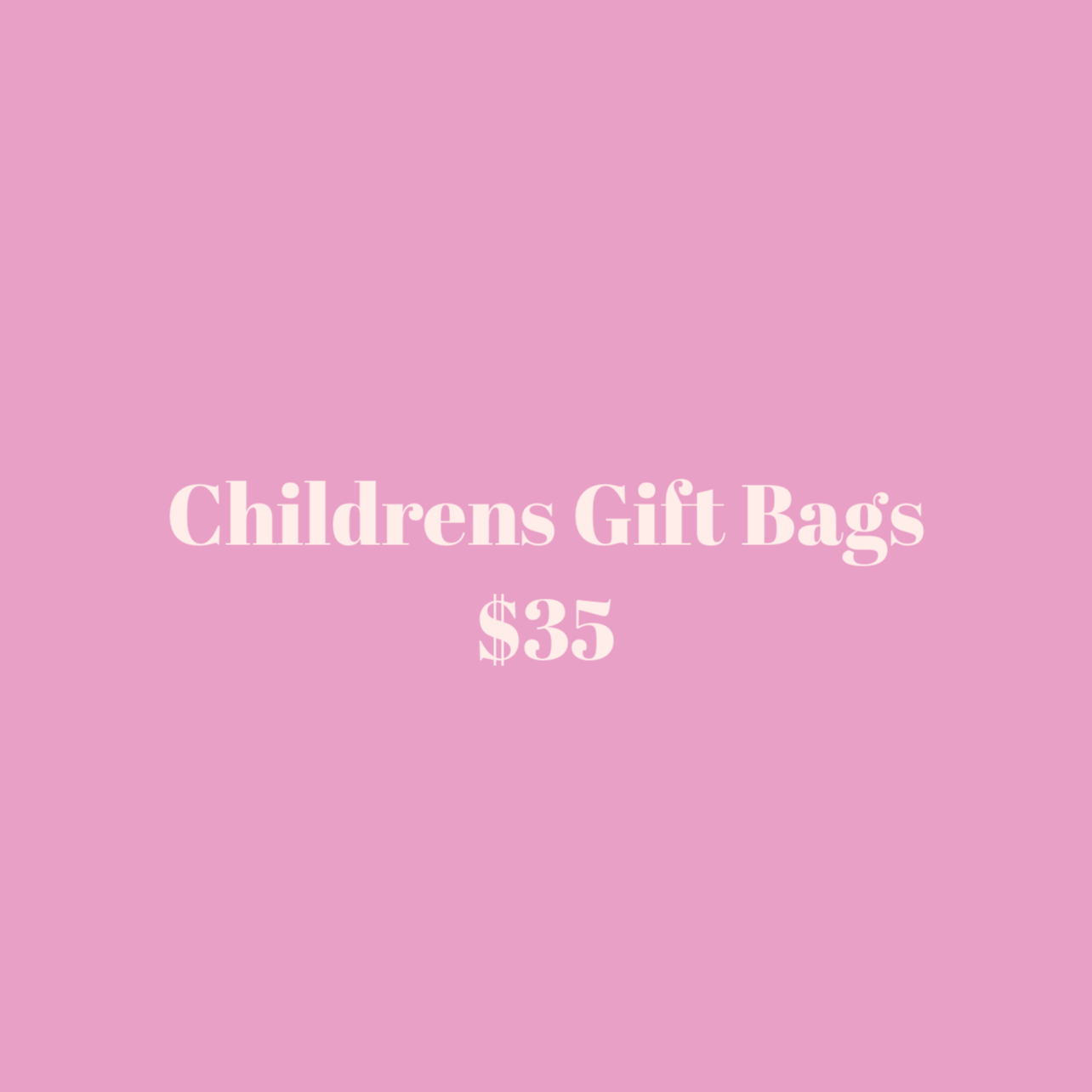 Kids gift bags