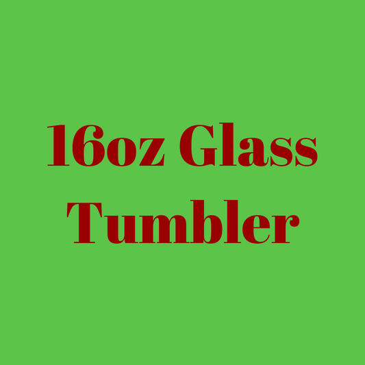16oz glass tumbler