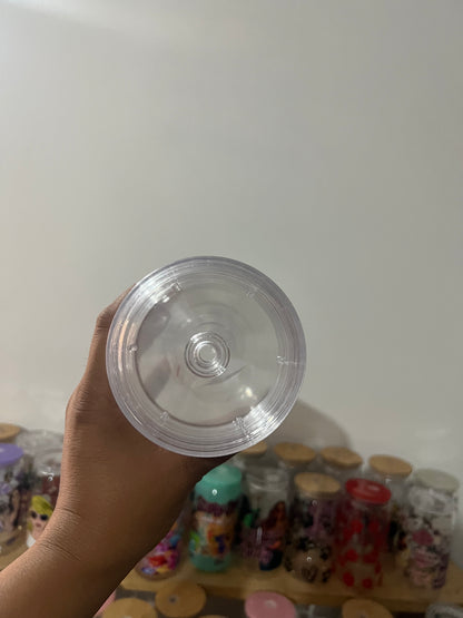 24oz Acrylic snow globe tumbler