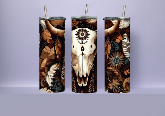 Bull skull boho